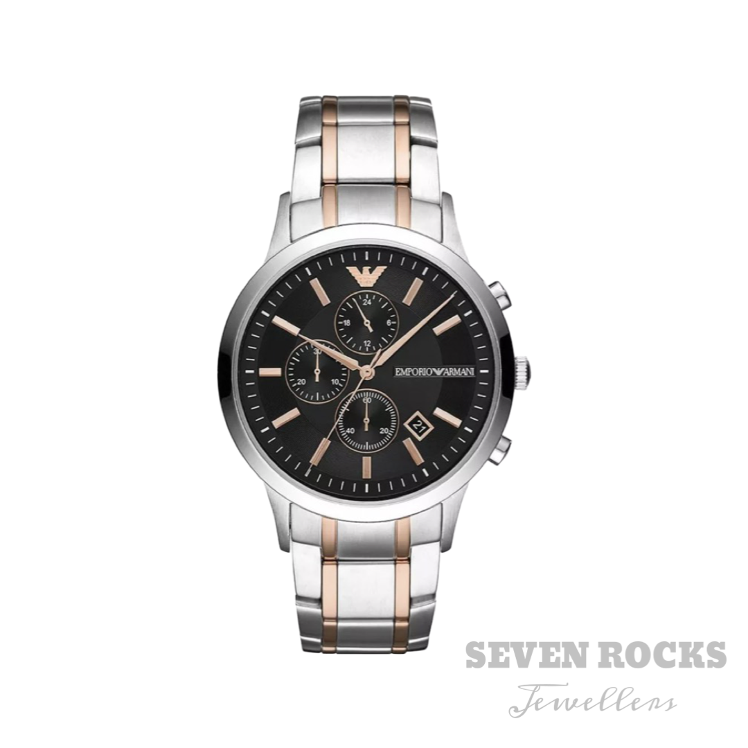 Emporio Armani Two Tone Watch AR11165 Seven Rocks Jewellers