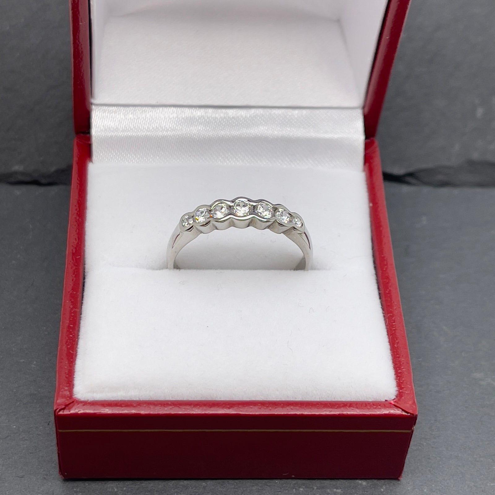 18 K Half Eternity Ring