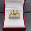 18 K diamond snake ring
