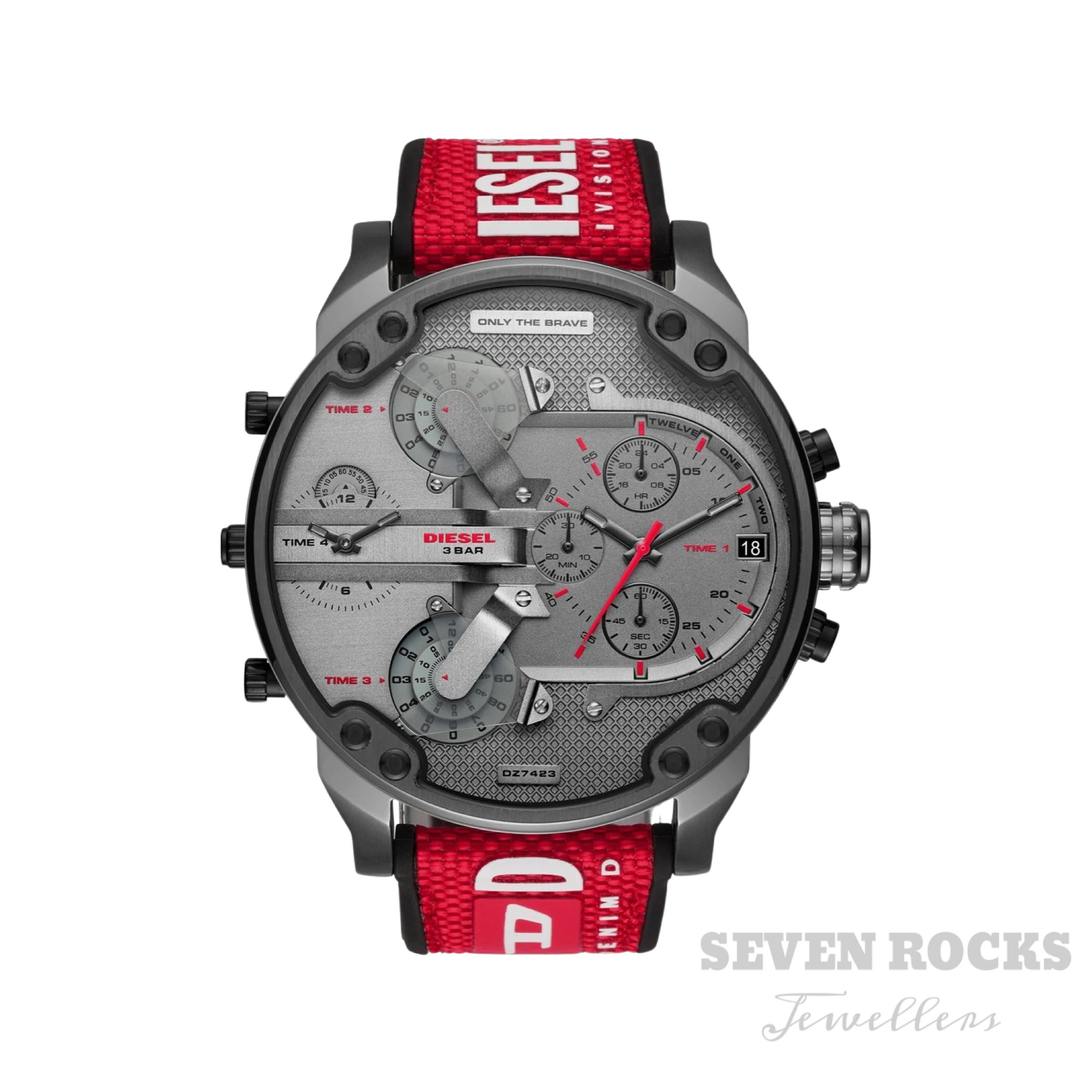 Diesel Men s Chronograph Watch Mr Daddy 2.0 Red DZ7423 Seven Rocks