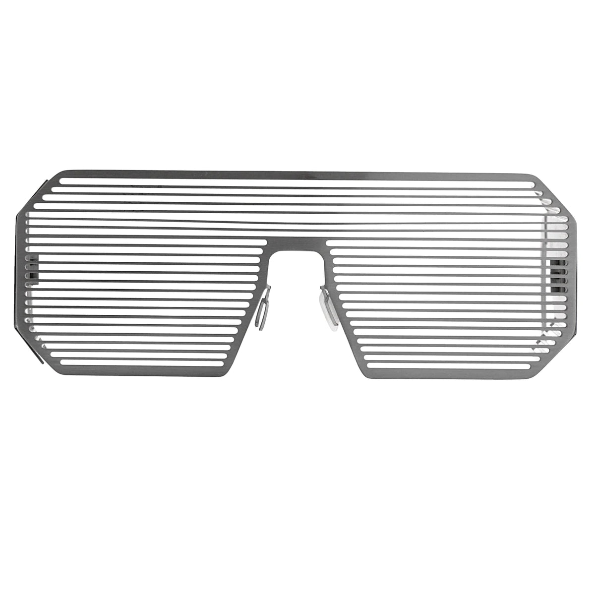 Boris Bidjan Saberi Sunglasses Shutter Rectangular Matte Silver BBS2C1SUN