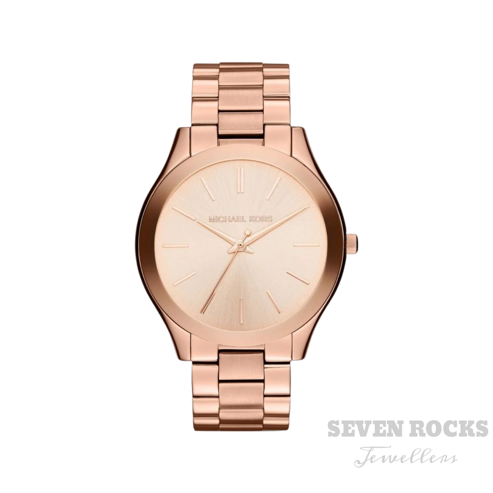 Michael Kors Ladies Watch Slim Runway Rose Gold MK3197