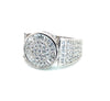 White Gold Iced Timeless Ring