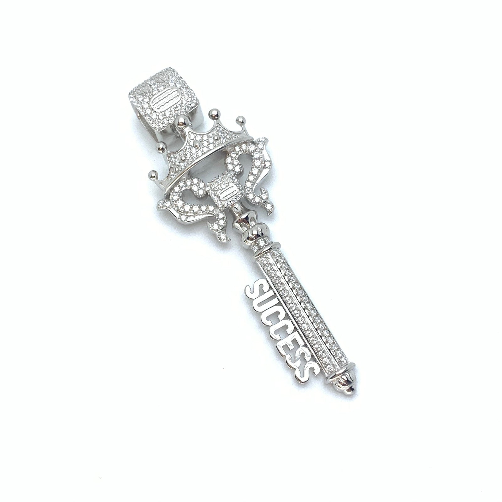 Success Key Silver Pendant