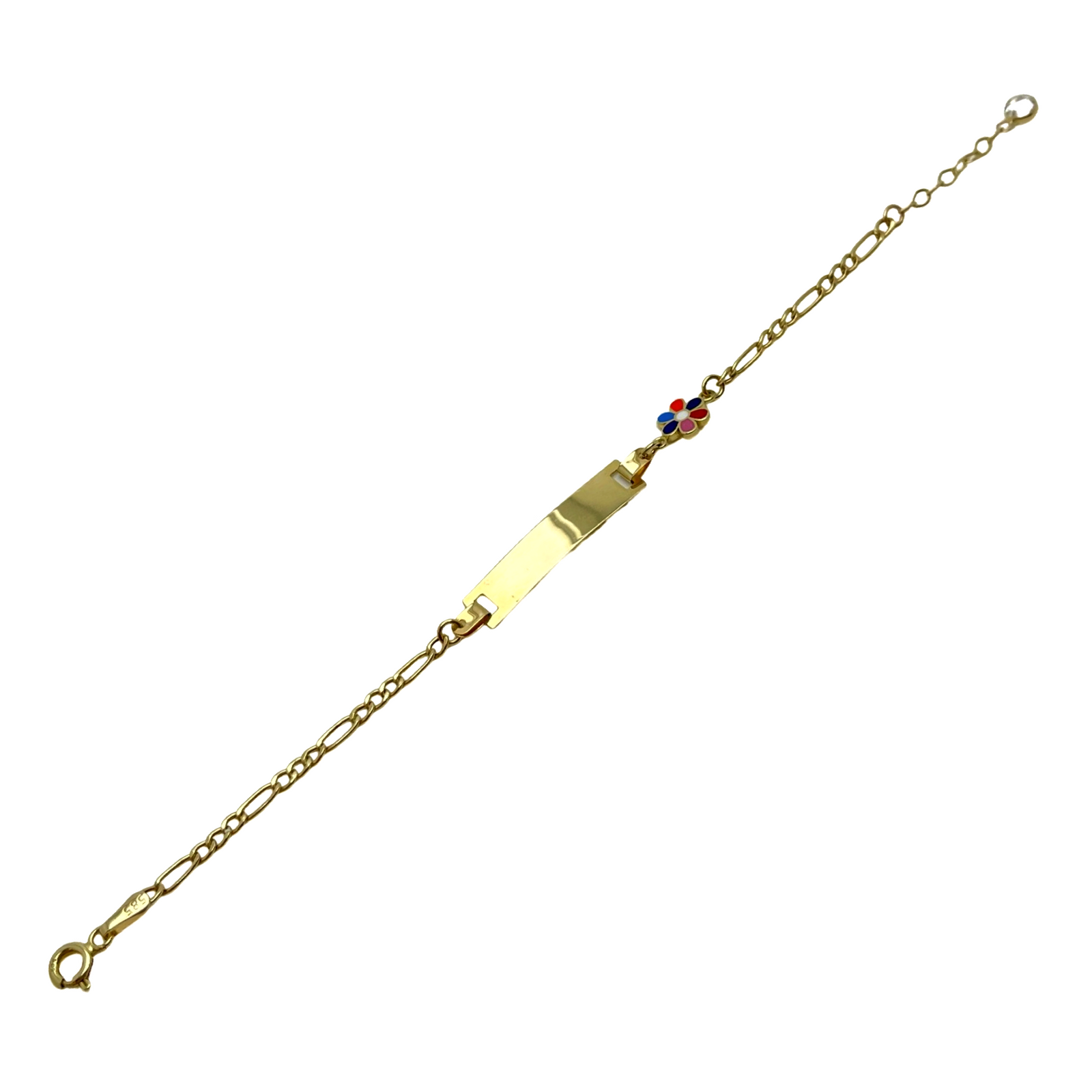14 K Yellow Gold Baby ID bracelet