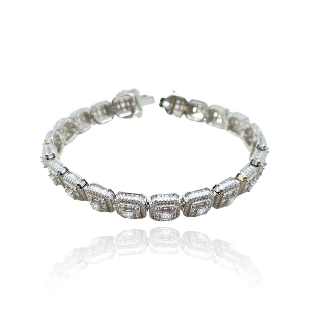 Clustered Tennis Bracelet