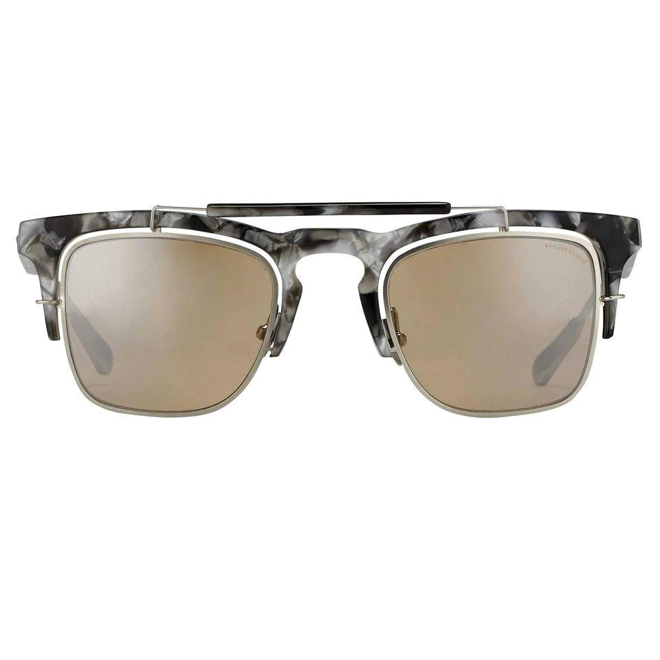 Kris Van Assche Sunglasses D-Frame Black and Orange KVA66C5SUN